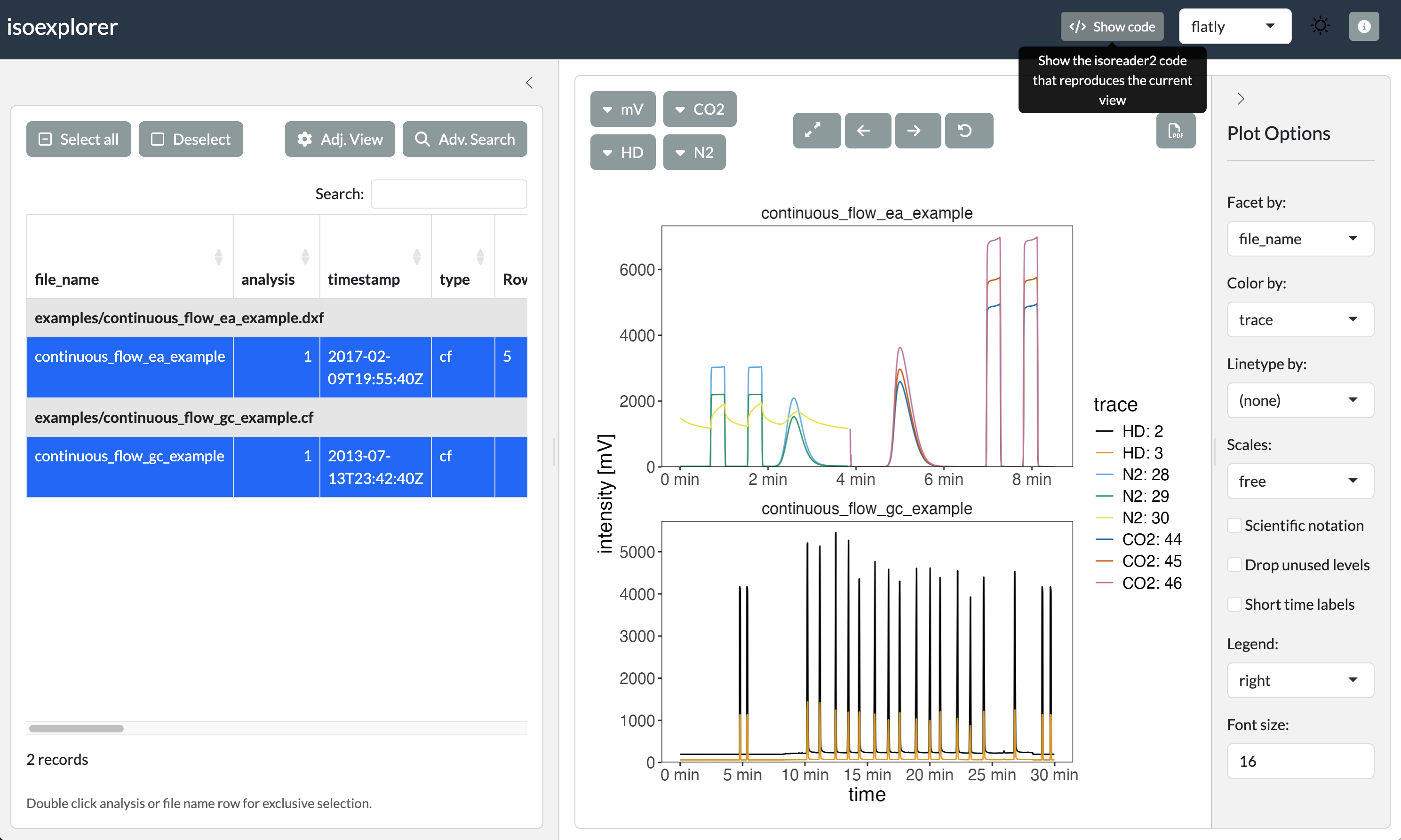 Isoexplorer screenshot
